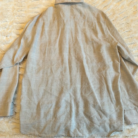 Tommy Bahama Linen Button Down Shirt Off-White Long Sleeve Textured Men’s Sz XL - Picture 2 of 7